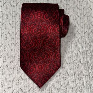 Donald J. Trump Red Burgundy Signature Collection Tie